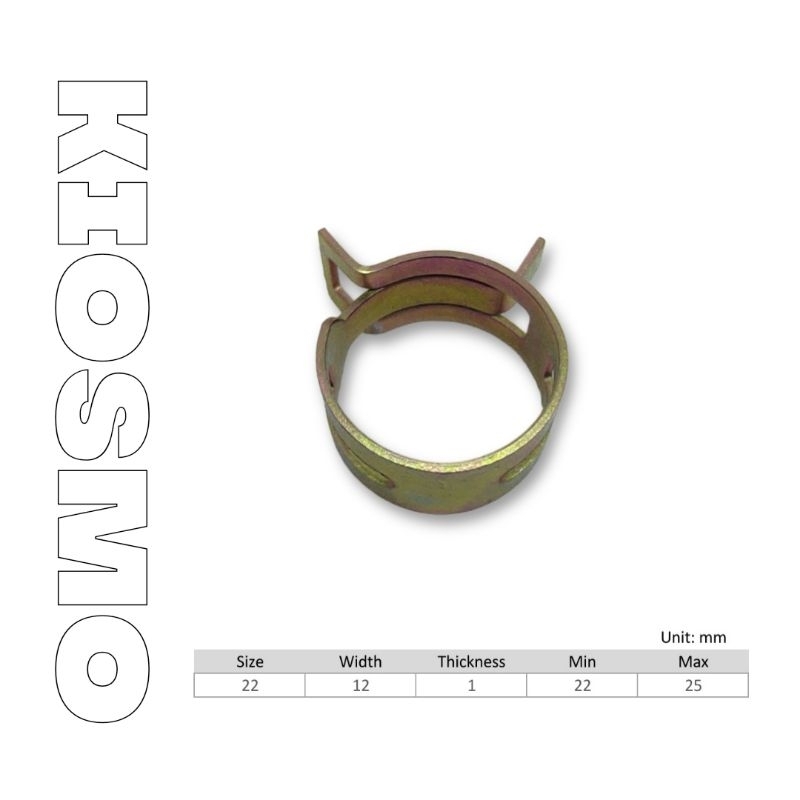 5pcs Klip Penjepit - Spring Hose Clamp - Klem Selang Jepit Pegas 22mm