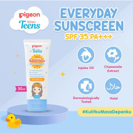 ^ KYRA ^ Pigeon Teens Sunscreen Everyday Use SPF 35 PA+++ Sun Screen Teen