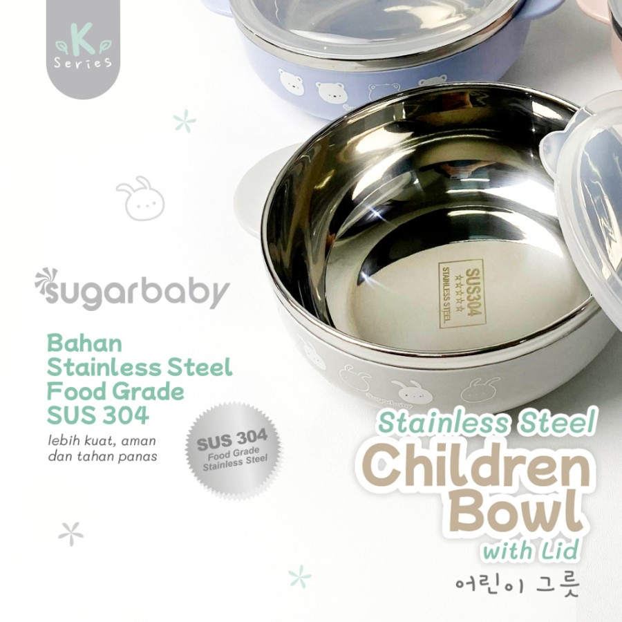 Sugar Baby Stainless Steel Children Bowl K-Series/Sugarbaby Mangkok