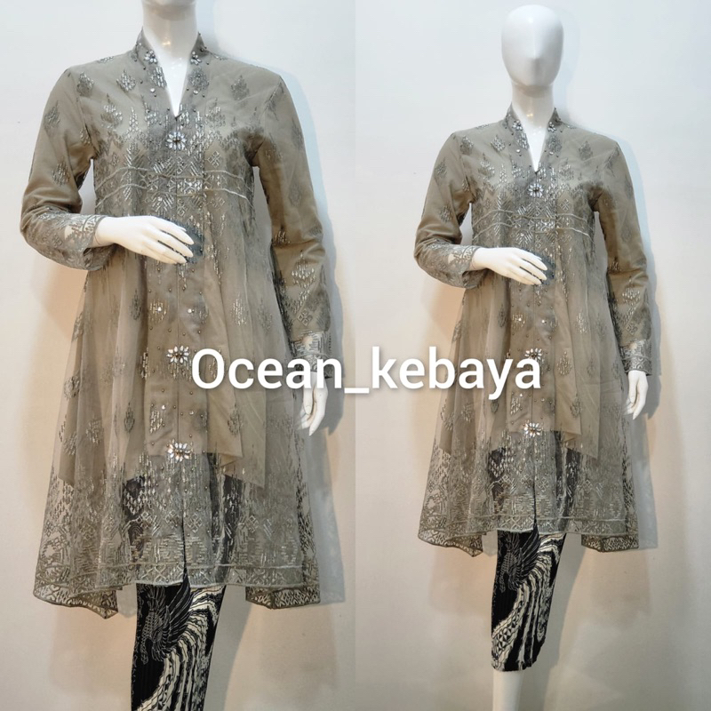 kebaya kartini moderen waka payet motif candi