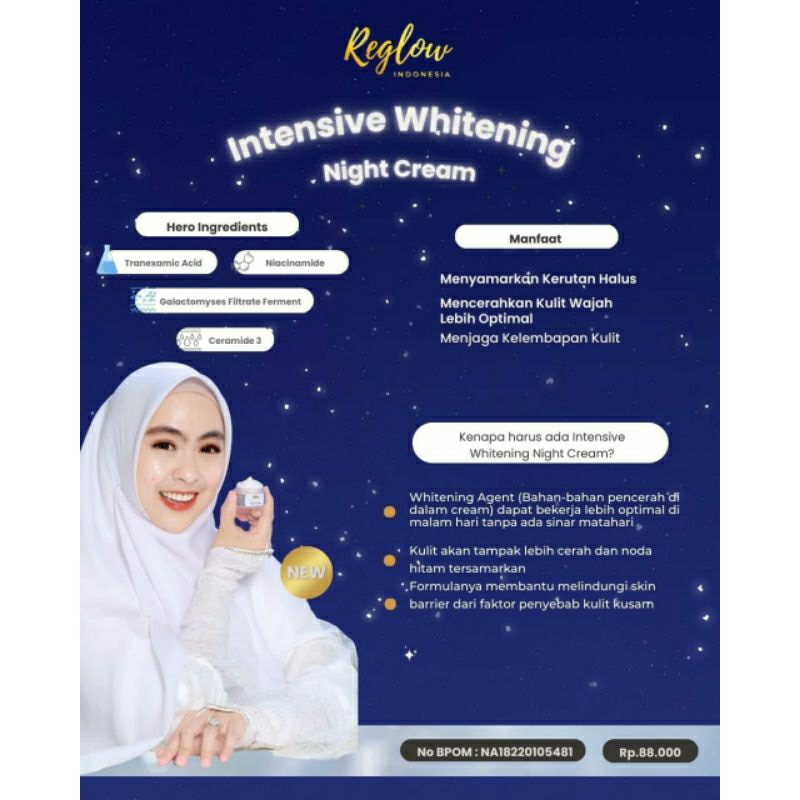 [COD bisa] 04 Intensive Cream reglow skincare Glowing Skin Treatment Korean Glass Skin Ultimate Glow Series bydr. Shindy Original Bergaransi melembabkan mencerahkan menghilangkan flek hitam memperbaiki skin barrier Stokis sumbar Reglowpadang Padang Sumbar