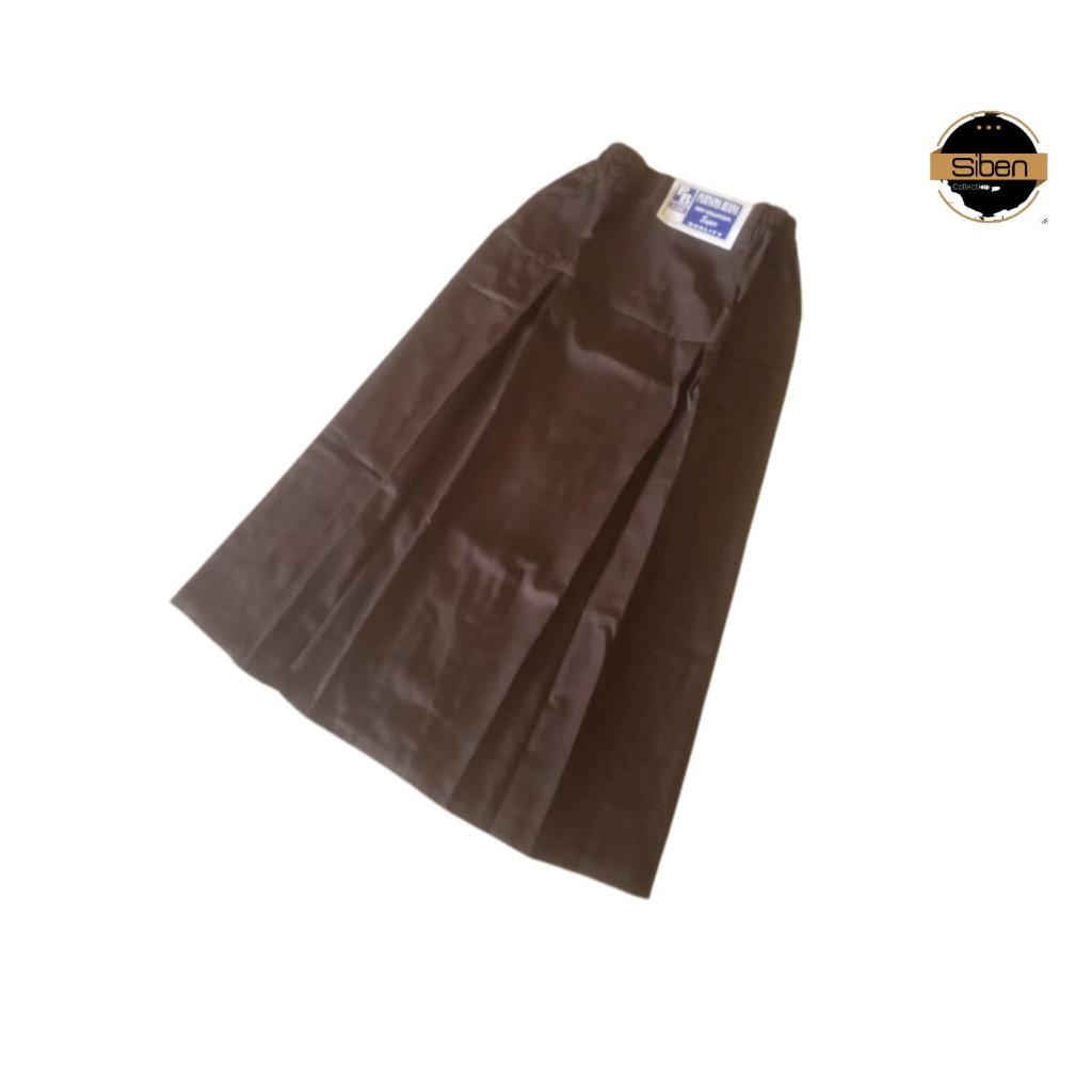 ROK REMPEL TURUN PINGGANG COKLAT SERAGAM SEKOLAH SD rok seragam sd rok sekolah sd rempe turun pingga