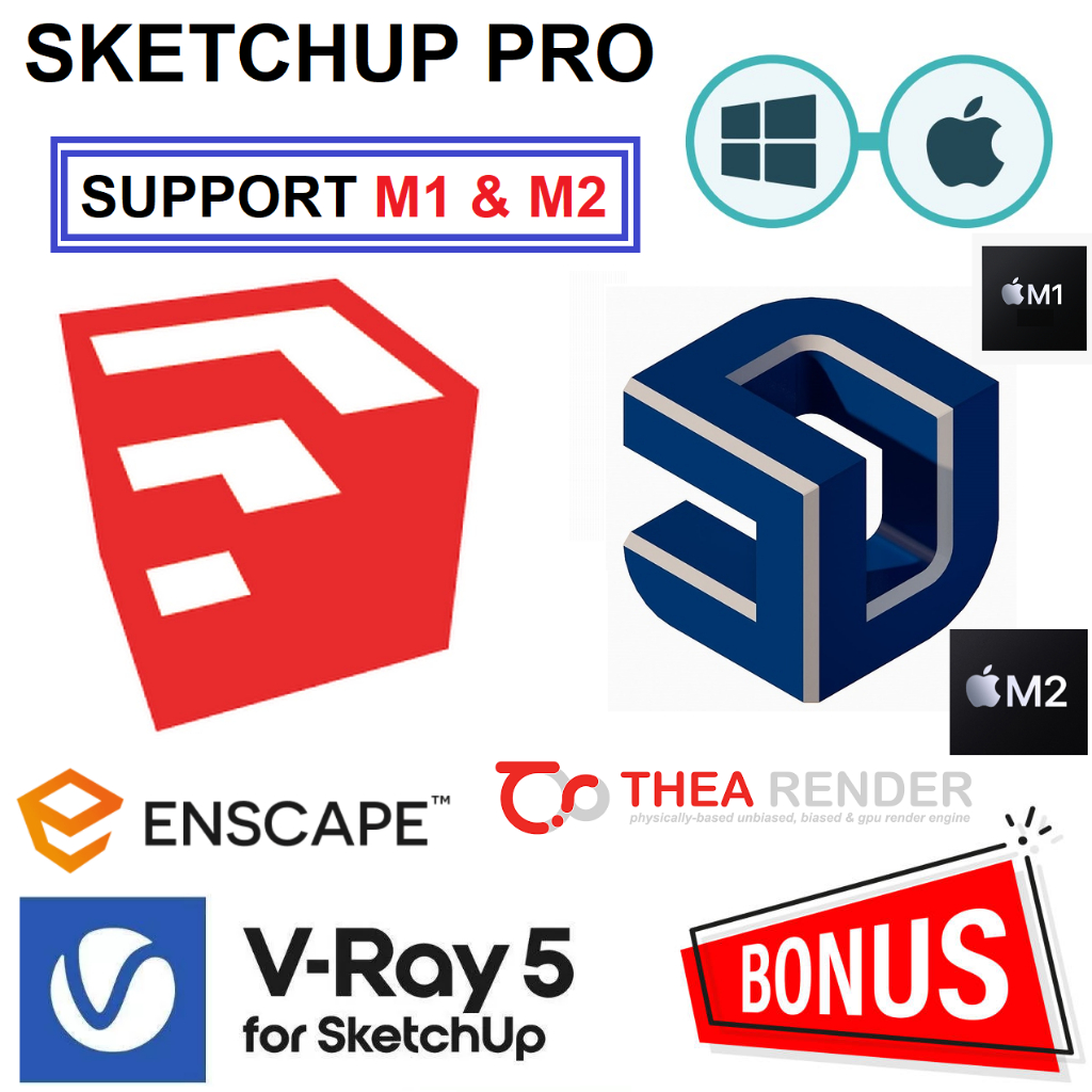 [mac m1 m2 win] Sketchup Pro Terbaru