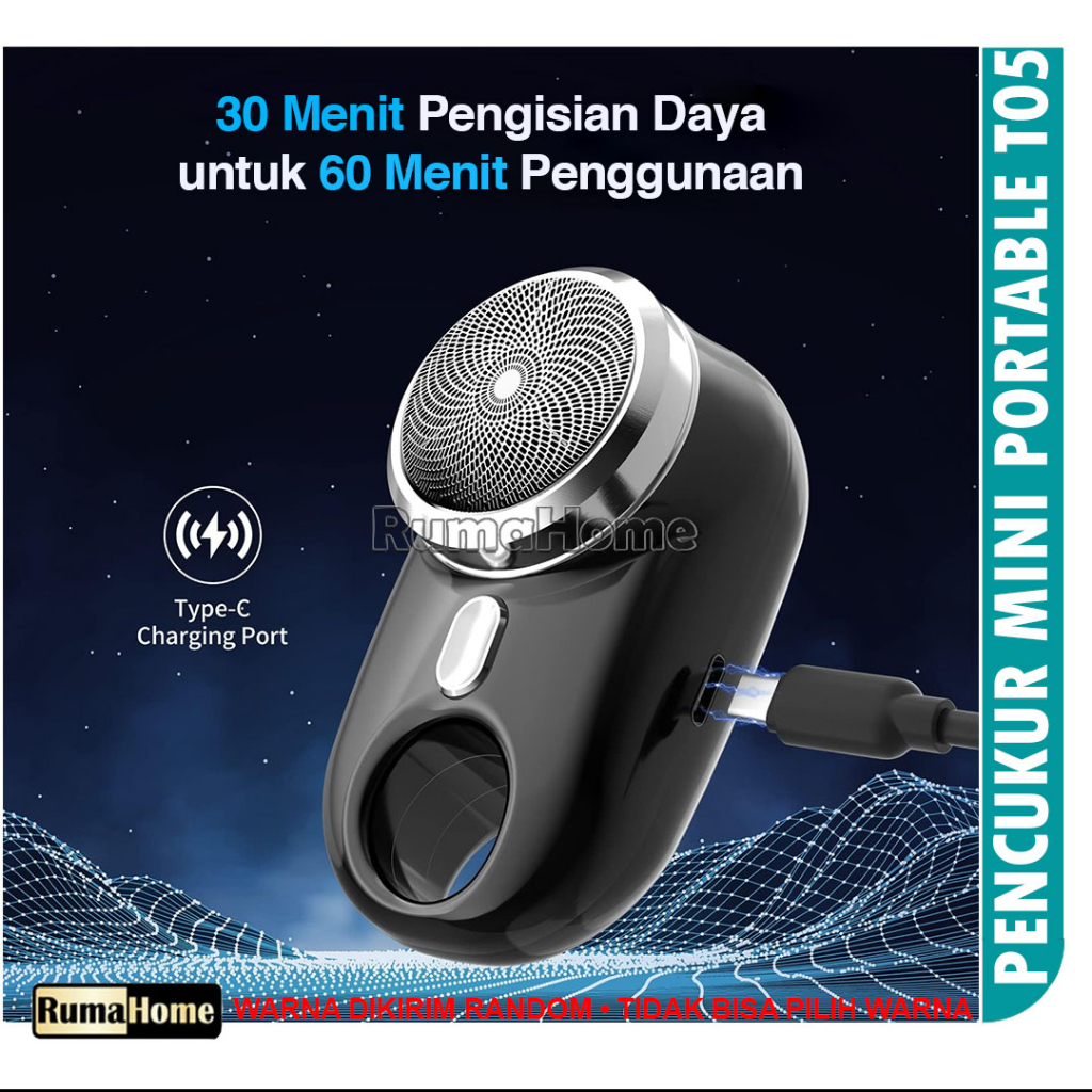 T05 Alat Cukur Elektrik mini pencukur jenggot Kumis Electric shaver