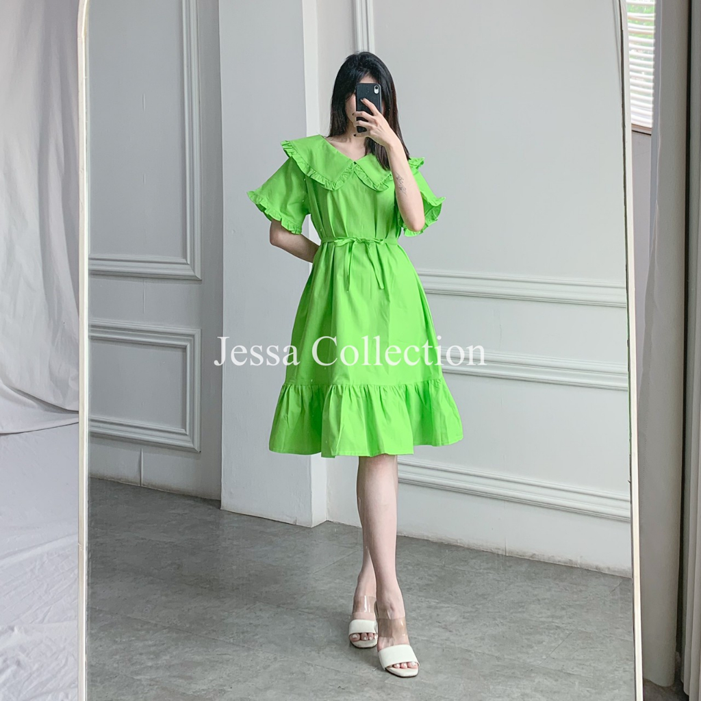 Premium Kalsia Collar Dress TH 458 COTTON