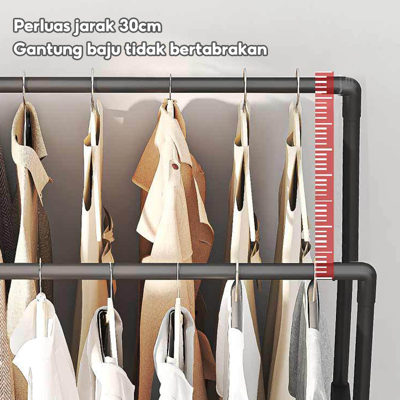 Stand hanger / gantungan baju / gawangan baju / gantungan pakaian / rak baju
