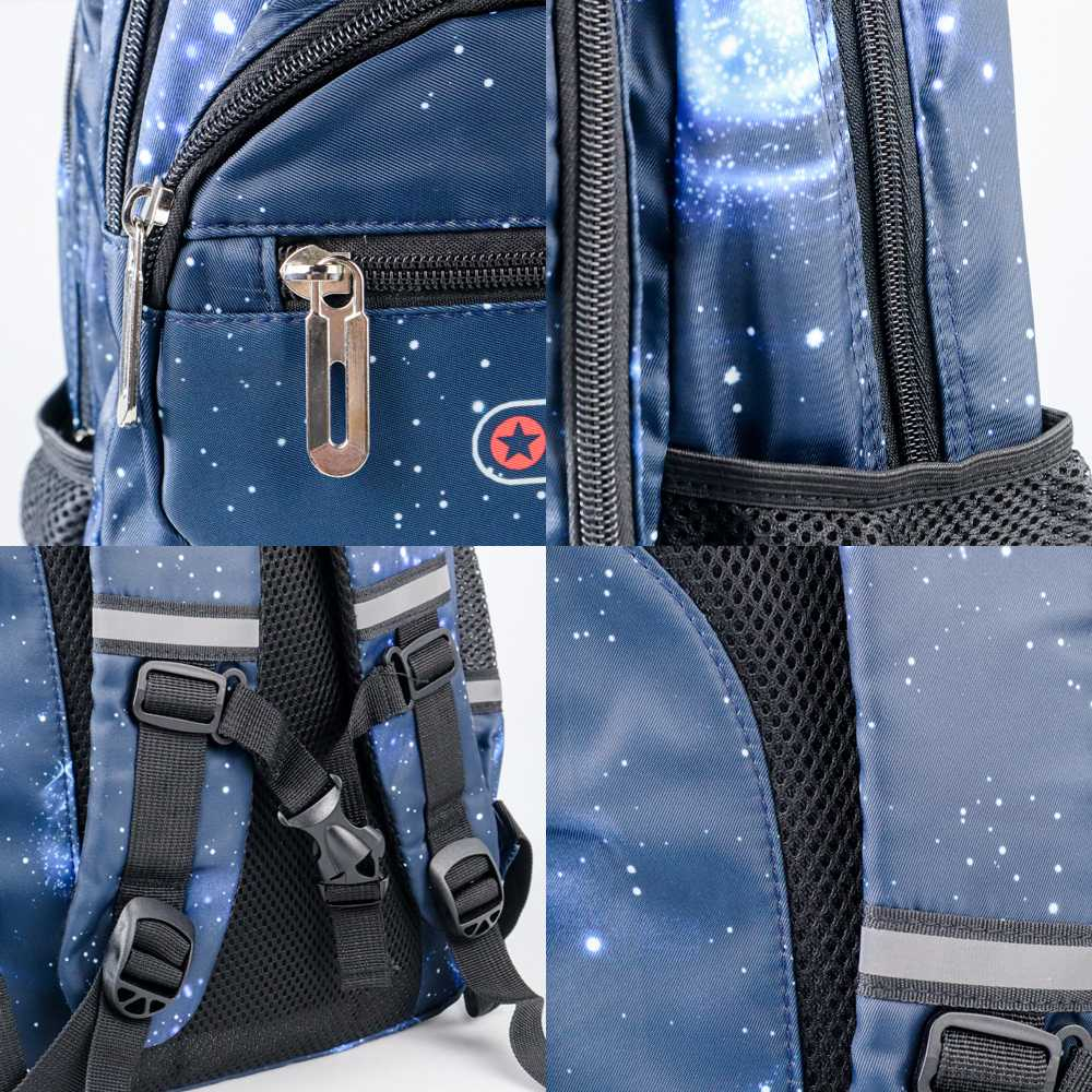 PIKBEAR Tas Ransel Sekolah Anak Side Open Size S