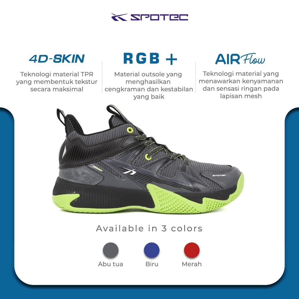 Spotec Sepatu Basket Ball High Score 40-44