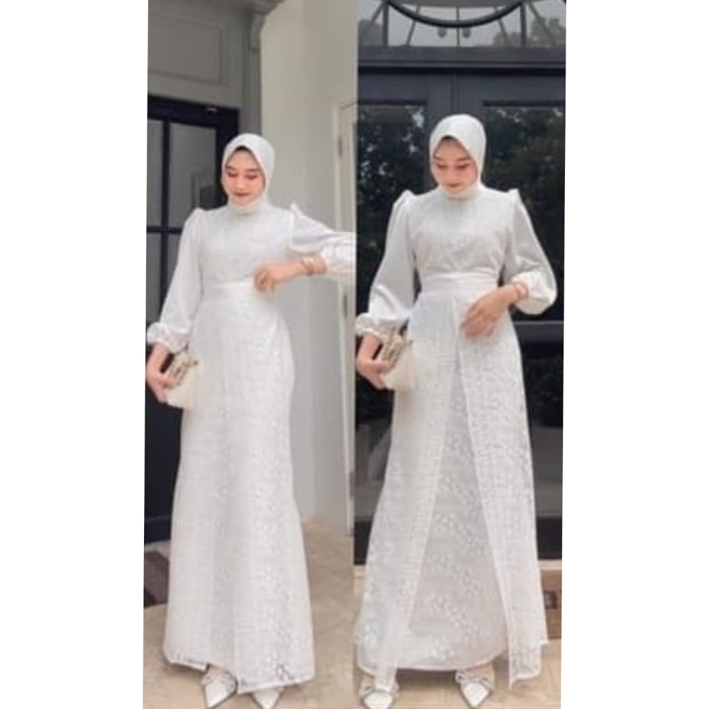 REALPIC DRESS AURORA VIXEN 3 UKURAN M L XL FASHION PAKAIAN WANITA GAMIS MAXY MAXI MR BAHAN BRUKAT MALIKA ADA VIDEO REAL PRODUK