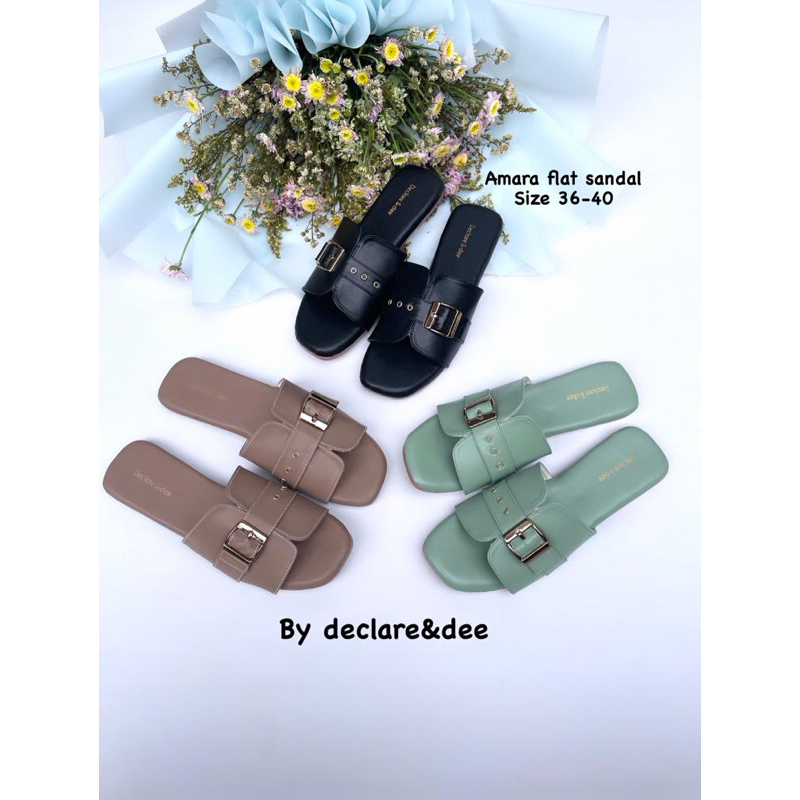 Declare&amp;dee sandal wanita flat Amira