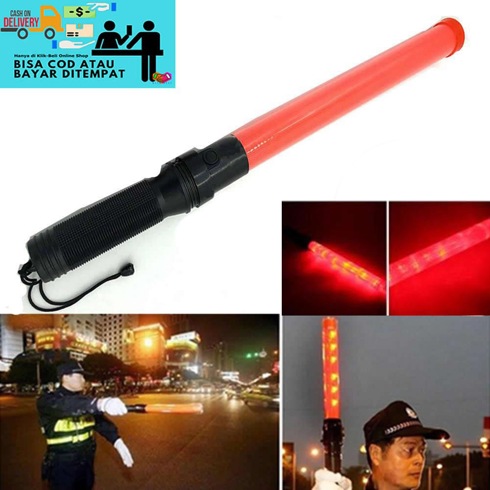 CUCI GUDANG TONGKAT LALIN PANJANG LAMPU LALIN SENTER LAMPU LINTAS POLISI STIK PARKIR MURAH