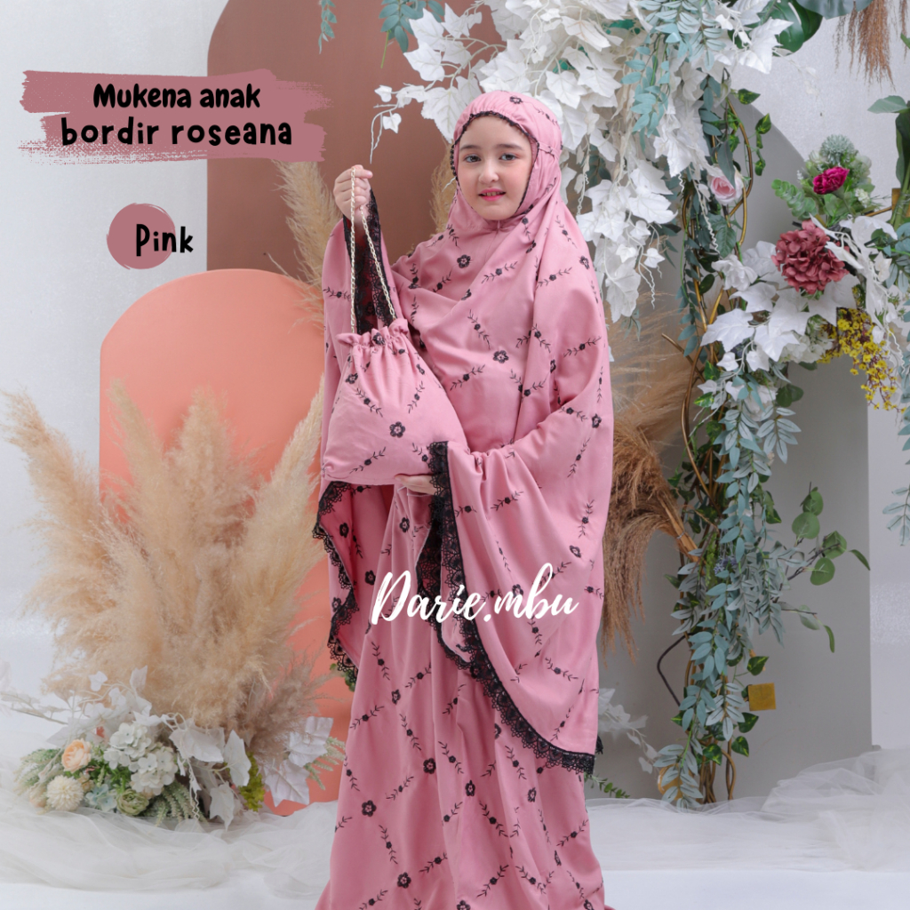 Mukena Remaja Dewasa Bordir Renda Mewah Hanum Series [ DARIE.MBU ]