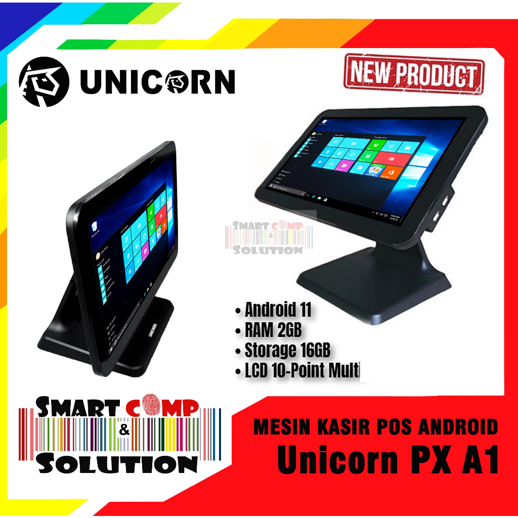 Mesin Kasir POS Android Unicorn PX-A1 / PXA1 RAM 2/16 GB Touchscreen