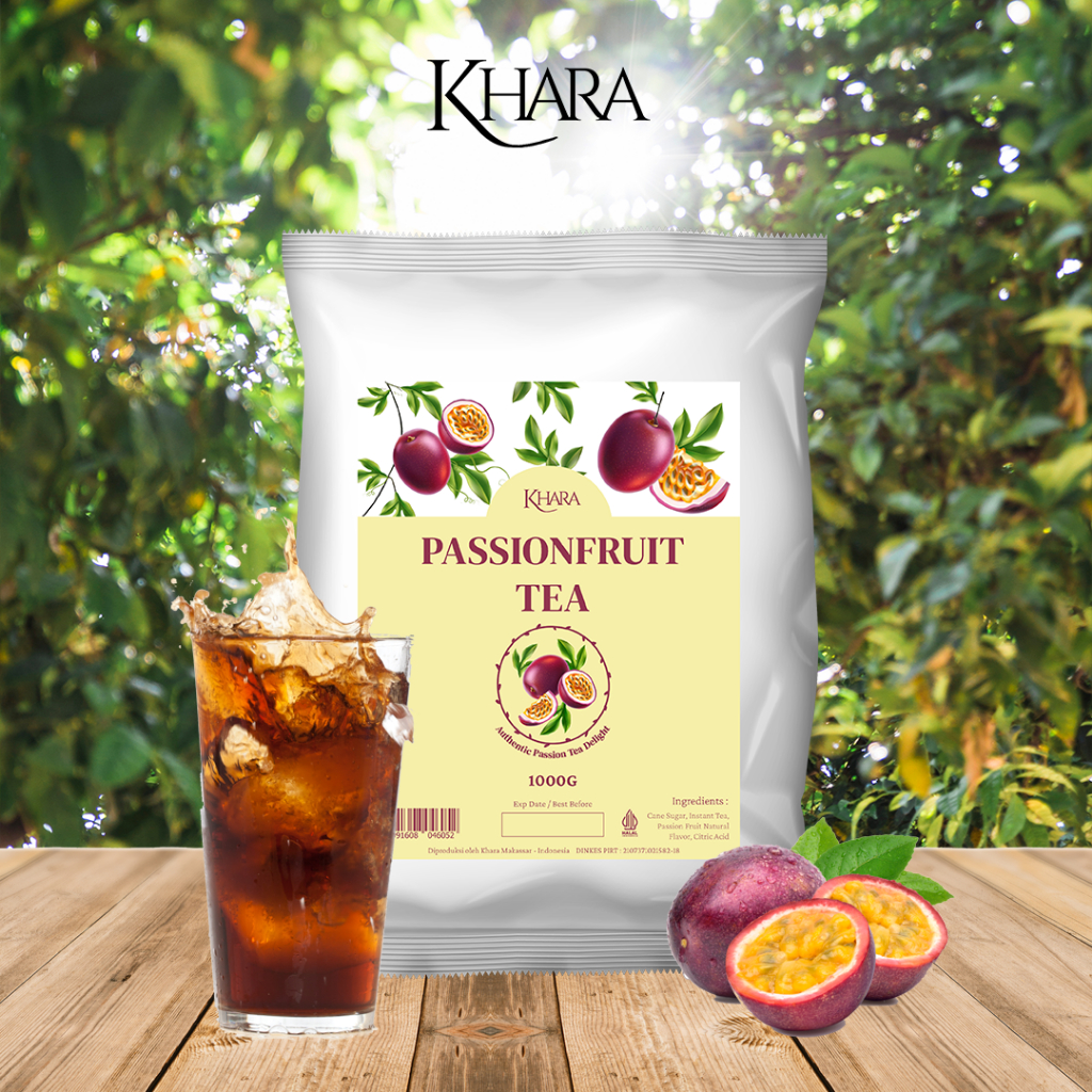 

Bubuk Minuman Rasa Passion Fruit Tea 1kg - Khara Passion Fruit Tea Flavoured Powder 1kg