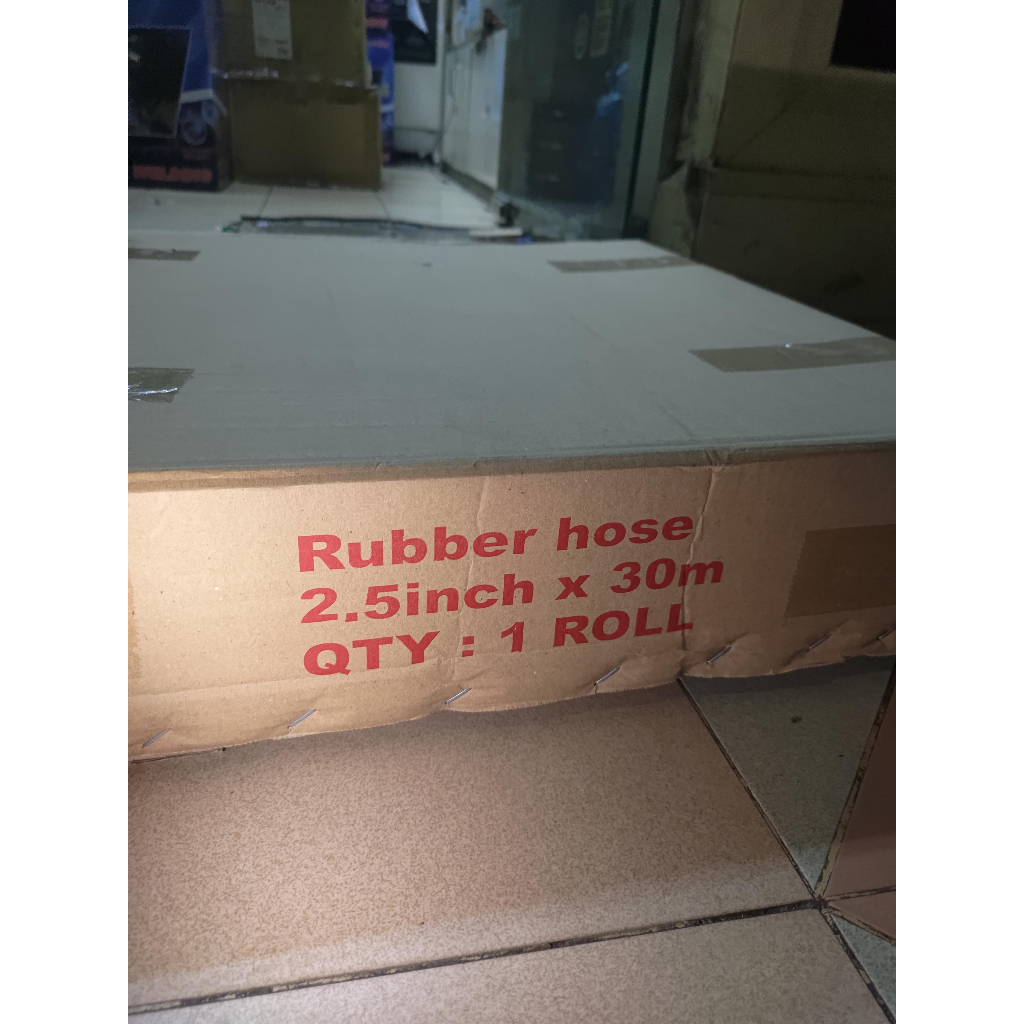 Fire Rubber Hose Karet 2.5 x 30 Selang Pemadam 2,5x30 30m 2,5 Coupling