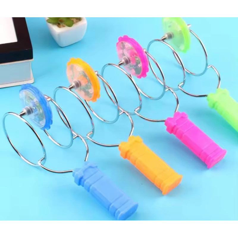 Mainan Yoyo Magnetic Puzzle Gyro Putar Magnetik Ajaib Bercahaya Warna-Warni 1pc