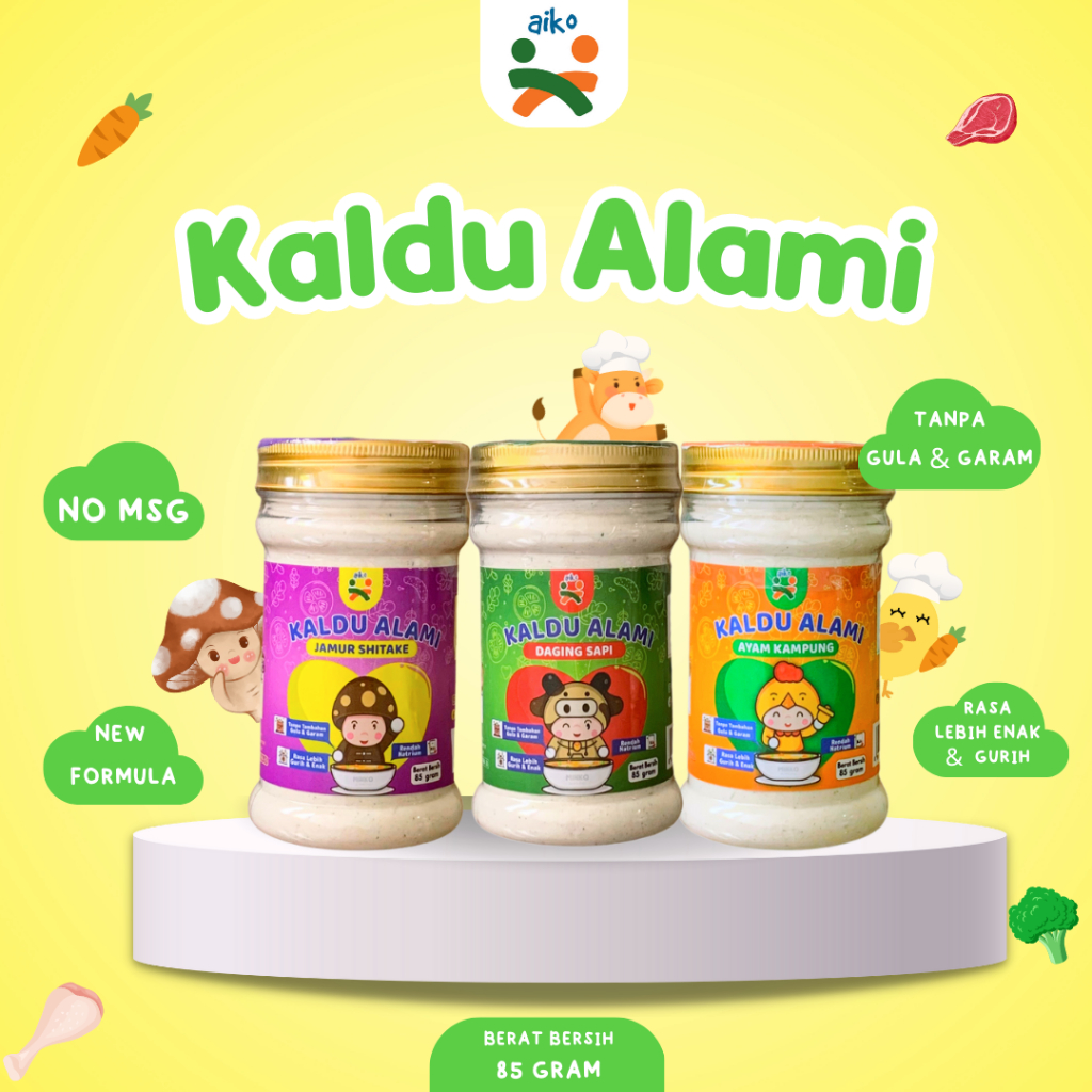 

AIKO Kaldu Tanpa MSG / Kaldu MPASI - 85gr