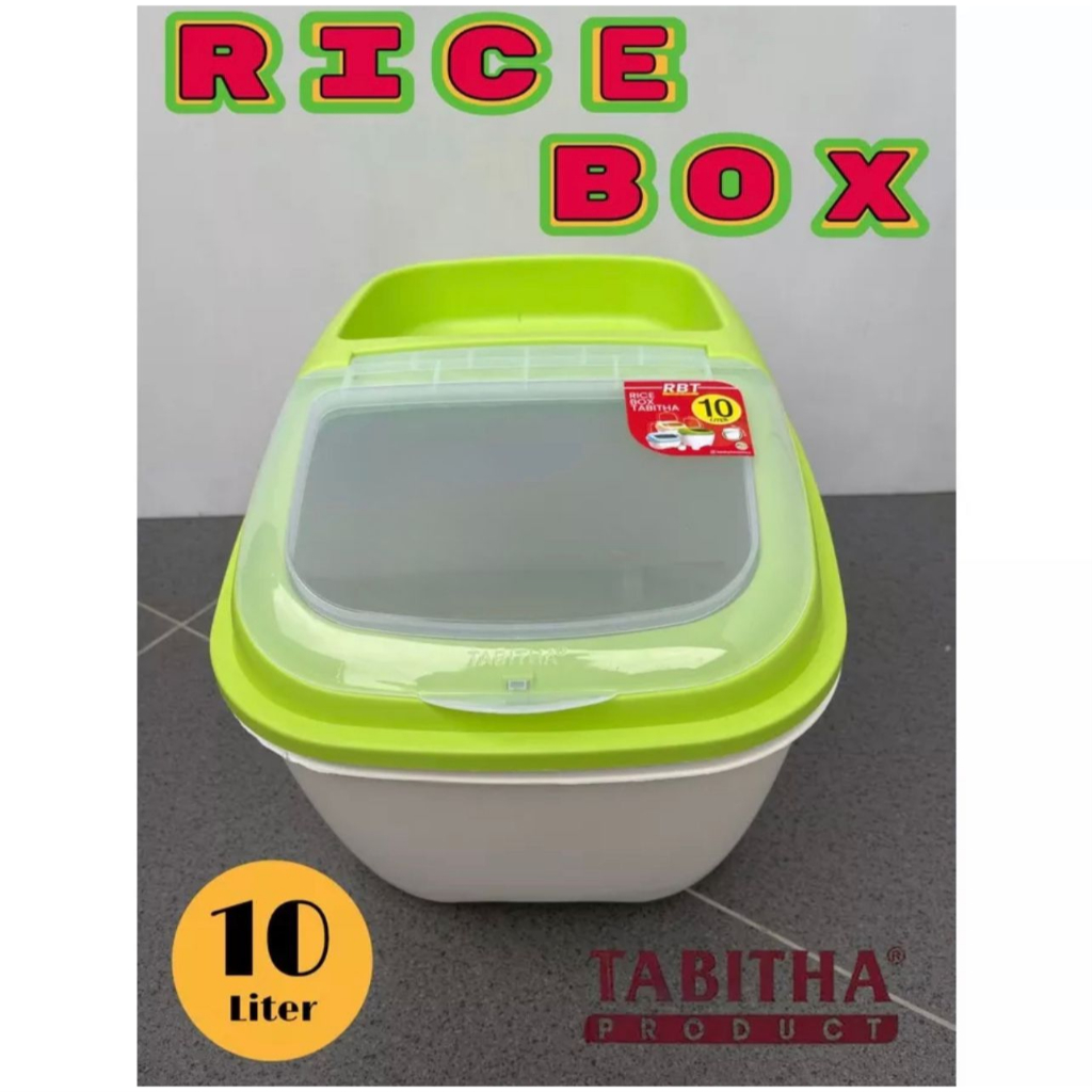 RICE BOX TABITHA 10 LITER TEMPAT PENYIMPANAN BERAS SERBAGUNA FBL