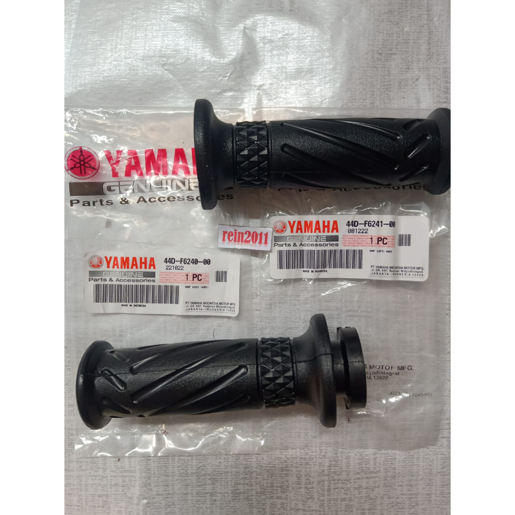 HANDGRIP HAND GRIP XEON MIO J MIO GT AEROX 125 XRIDE ASLI ORI YAMAHA 44D F6240 00 &amp; 44D F6241 00