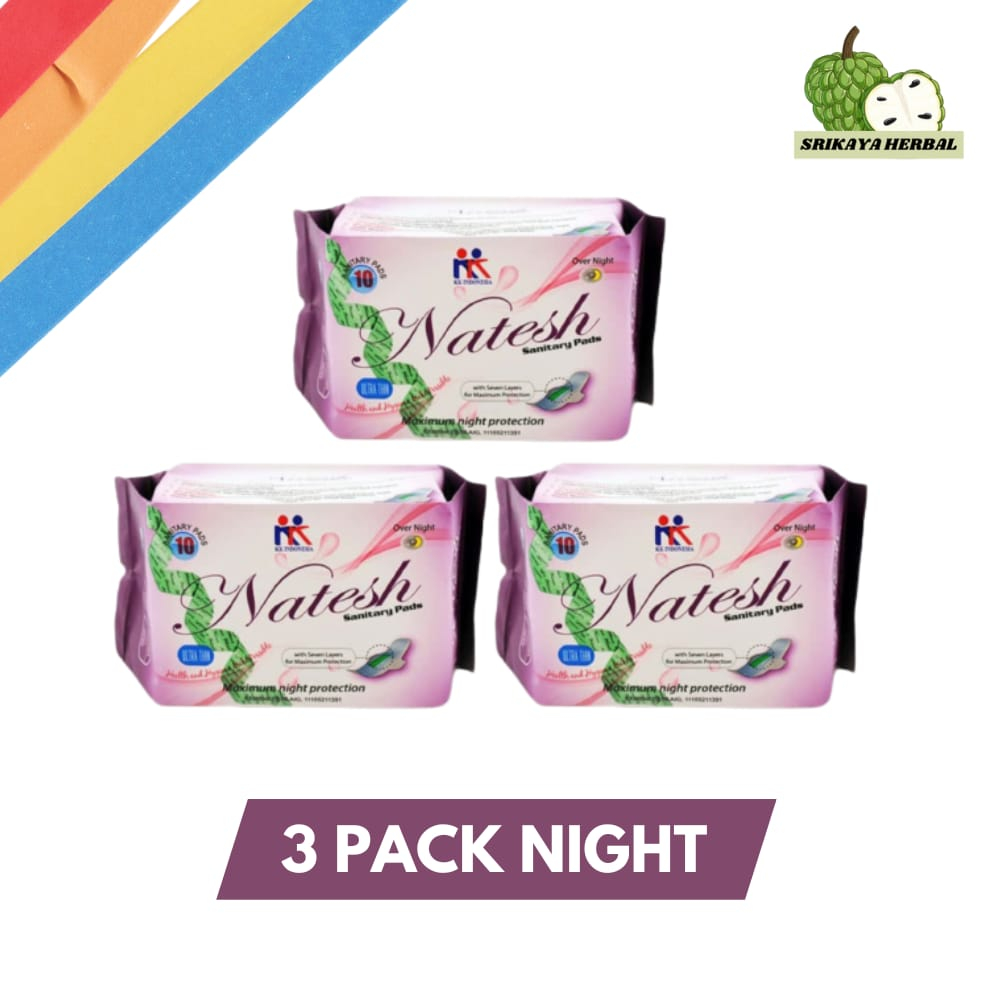Pembalut Natesh Pantyliner 3 Pak 8