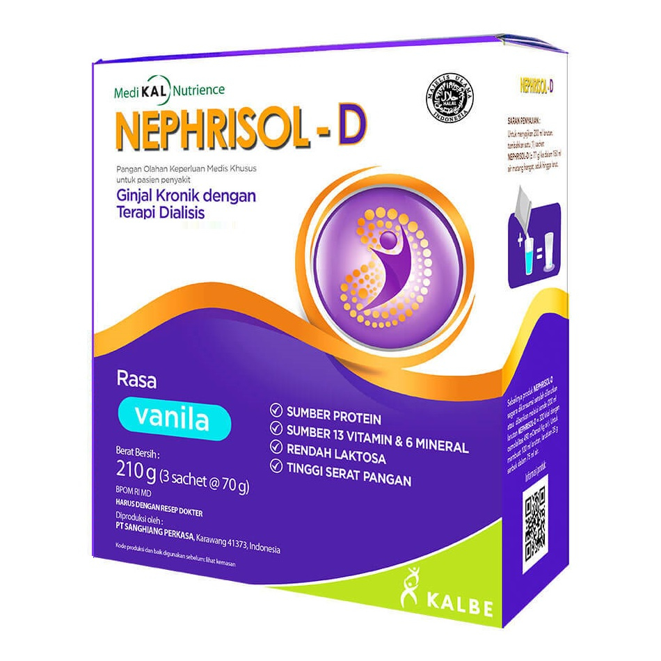 Nephrisol-D 210 gr Kalbe / Pangan Olahan