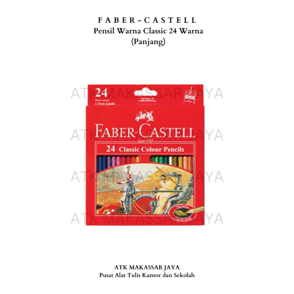 

Pensil Warna / Coloured Pencil Faber Castell Classic 24 Warna