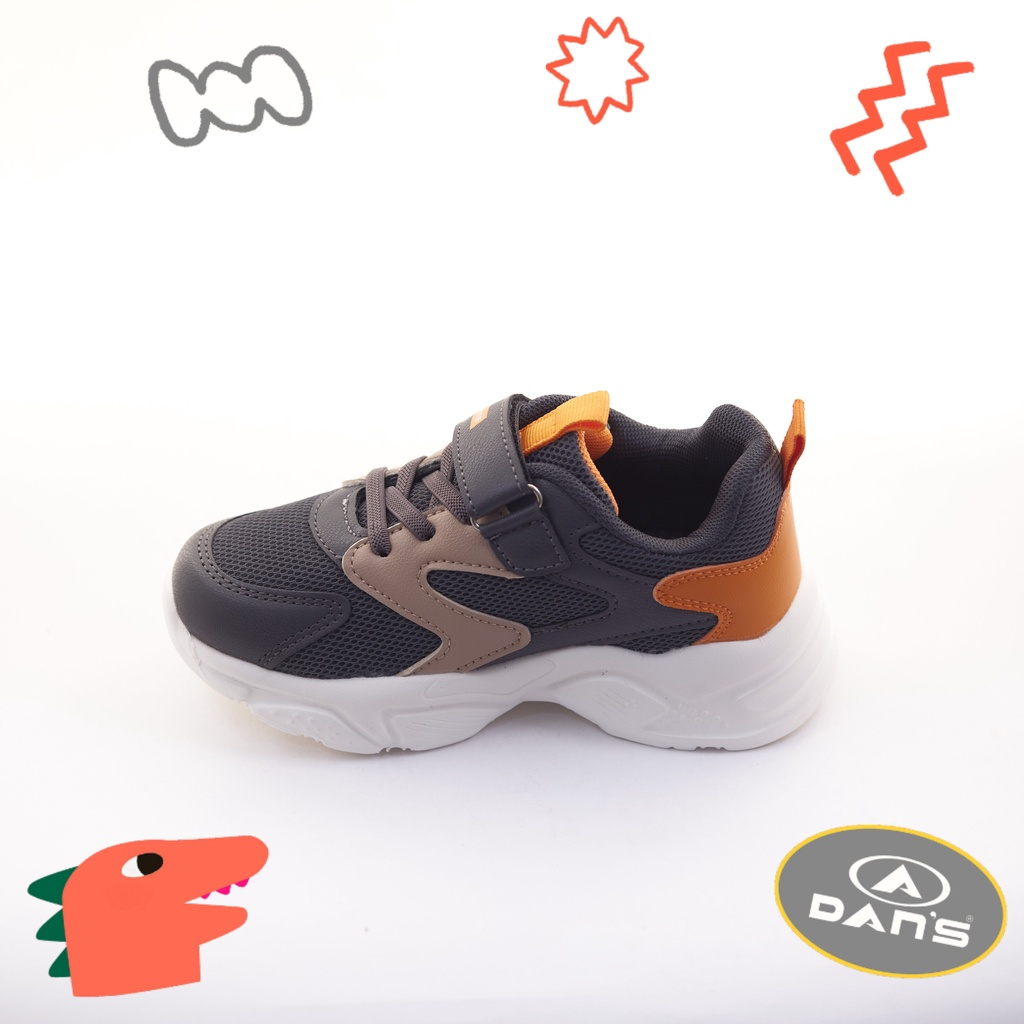 Dans Fulco Sepatu Sneakers Anak Laki-Laki - Grey