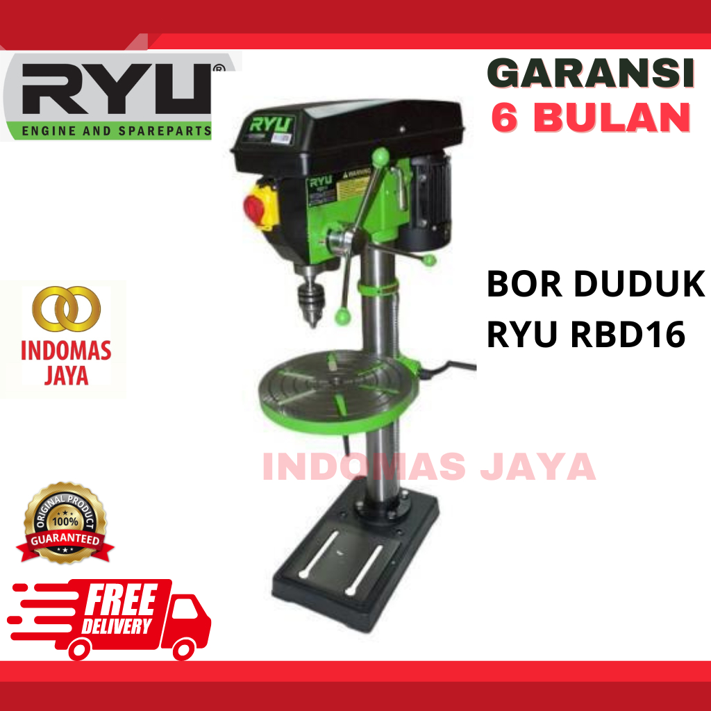 RYU RBD 16 Bench Drill Press 16mm Bor Duduk RYU 16mm Bench Drill 16mm RBD16 bor duduk electric drill