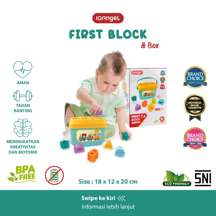 Mainan anak IQ Angel first block &amp; box IQ0218