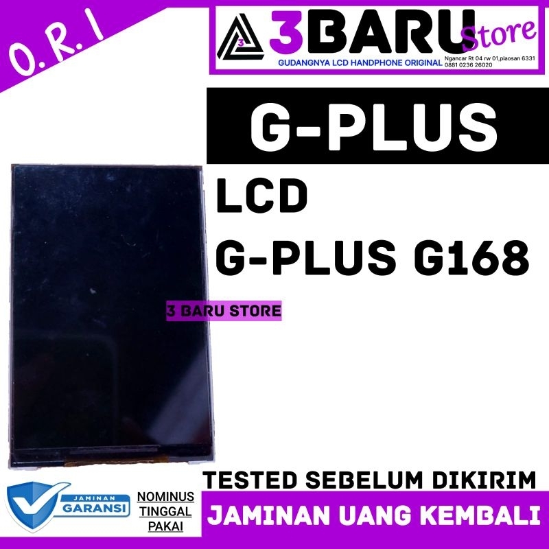 LCD G-PLUS G168 lcd handphone gplus g-168 lcd hp 3 baru store