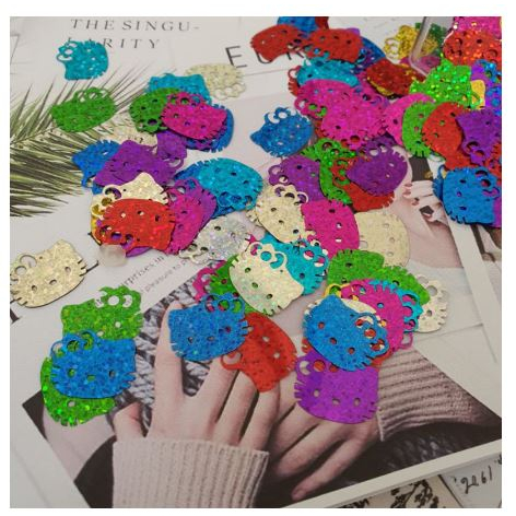 Hiasan Hello Kitty Isi 50 Payet Pipih Colorful Warna Bead Beads Monte Gepeng Seni Dekorasi Craft Ant