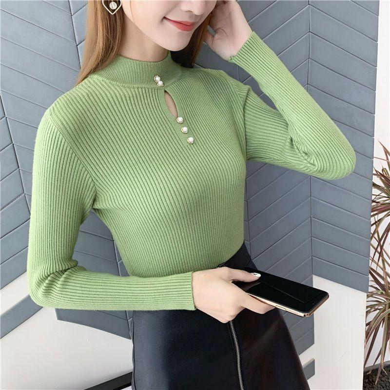 【 Bra Mall 】BJ-013 Atasan Rajut Wanita Turtleneck Import Model Terbaru Premium | Kerah Tinggi Lengan Panjang Premium Korean Style