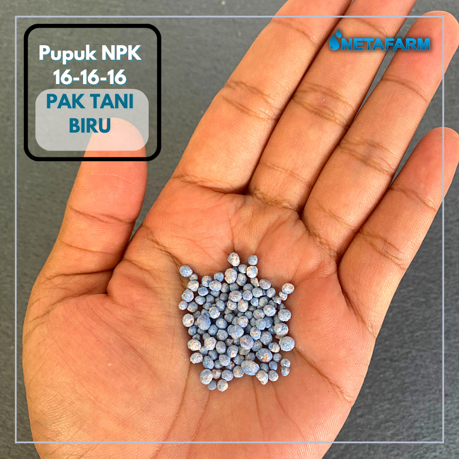 Pupuk NPK PAK TANI Mutiara Biru 16-16-16 Penyubur Tanaman Repack 50gram