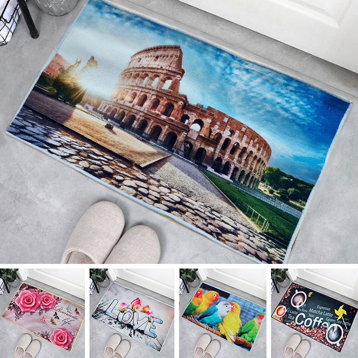 COD -DD-2 Keset Kamar Mandi Anti Slip Ukuran 40x60cm - Keset Karakter Keset Kaki Motif Klasik Import TERMURAH