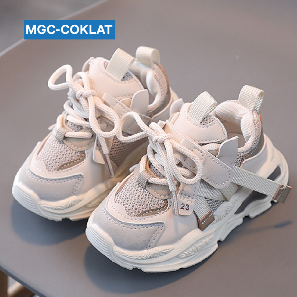 LAPAGO - Sepatu Sneaker Casual Anak Laki Laki Perempuan Import Usia 1 - 5 Tahun Type MGC