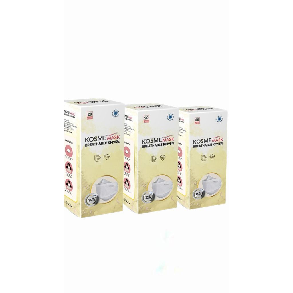 KOSMEMASK BREATHABLE KM95 BUNDLING 3BOX