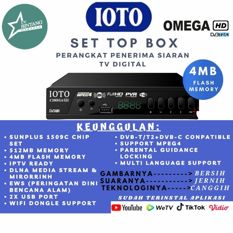 SET UP BOX TV DIGITAL IOTO OMEGA