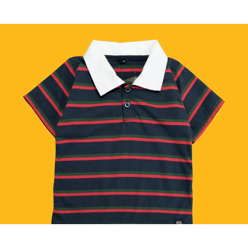 RACHIDKIDS / KAOS ANAK KEREN / WANKI  COLLAR THREECOLOR