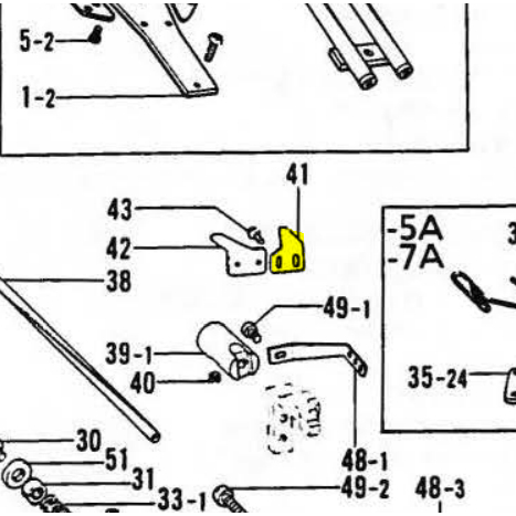 Thread Cutter Guide Plate 111113101 Original Taiwan Mesin Jahit Make Up YX-926 / B-926