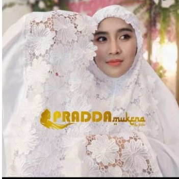 Mukena Dewasa Full Renda Putih