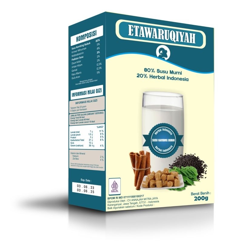 

ETAWA RUQIYAH 80% SUSU MURNI ATASI PERNAPASAN LAMBUNG PEGAL LINU TERLARIS