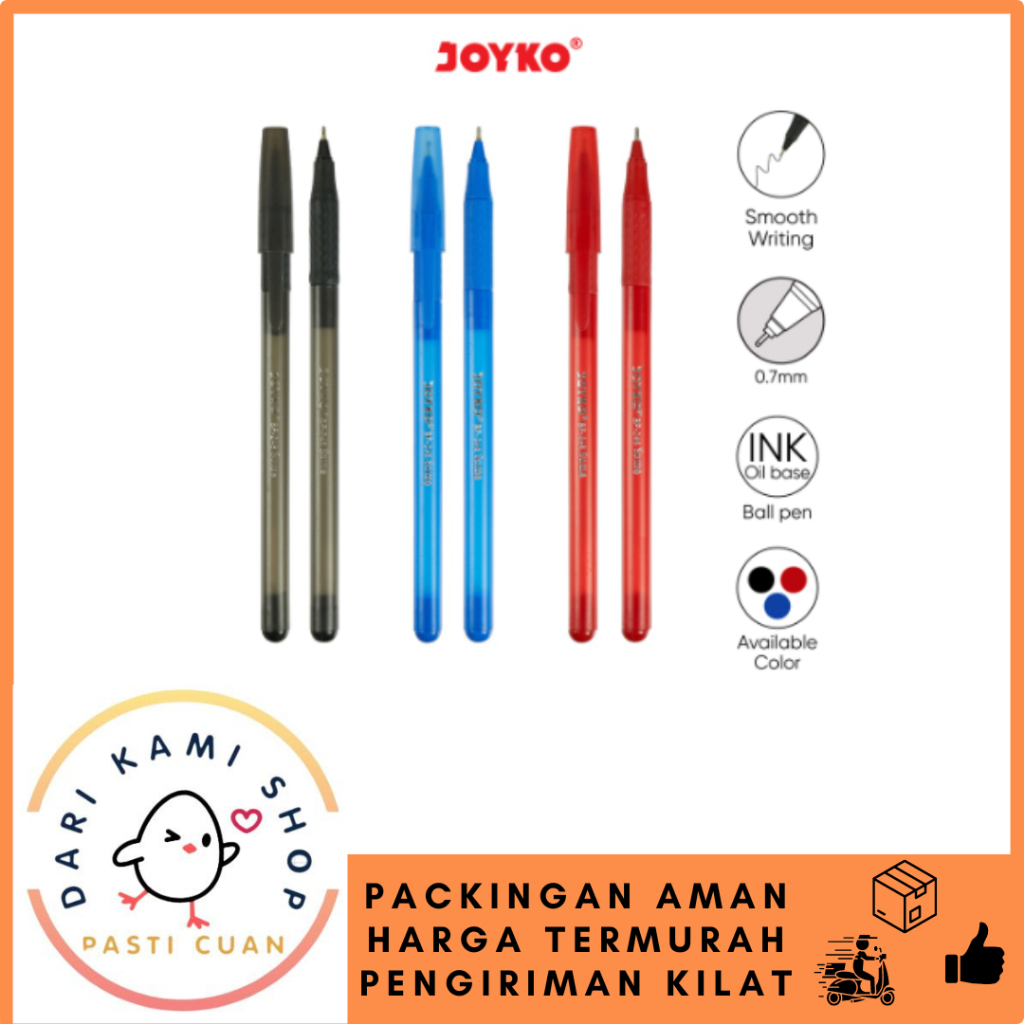

JOYKO BALL PEN PULPEN PENA BP-248 SUMA 0.7mm / 1 BOX (12PCS)