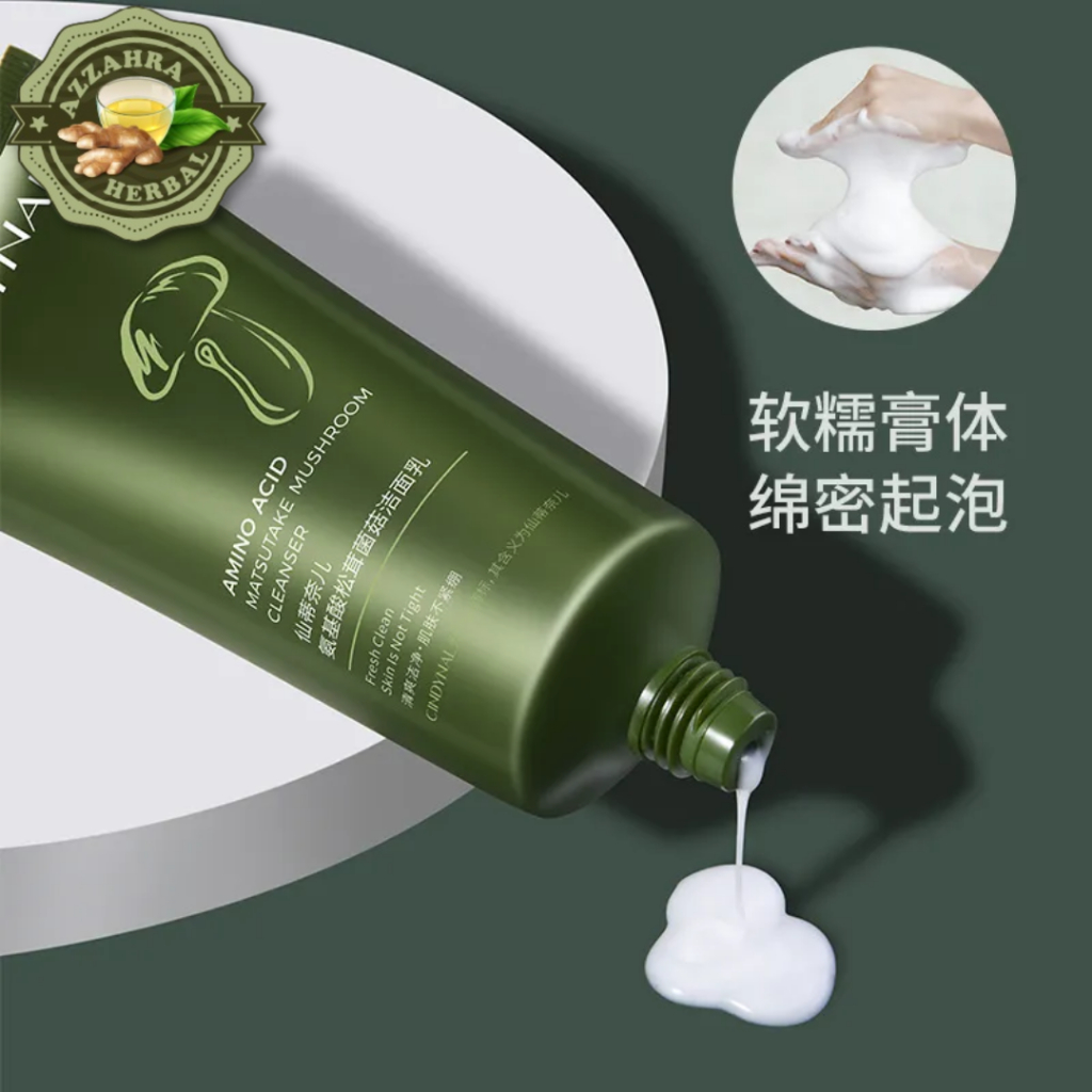 [100ML] AMINO ACID FACIAL WASH 𝐎𝐑𝐈𝐆𝐈𝐍𝐀𝐋 Sabun Cuci Muka Memutihkan Wajah Moisturizing Cleanser Mushroom