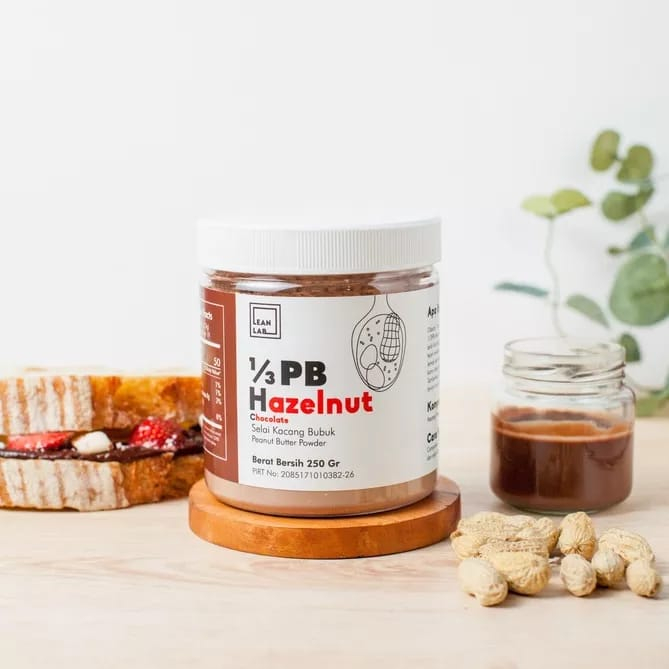 LEAN LAB 1/3 PB SELAI KACANG BUBUK JAR 250GR | PEANUT BUTTER POWDER GLUTEN FREE SELAI BUBUK VEGAN SEHAT DIET BEBAS GLUTEN