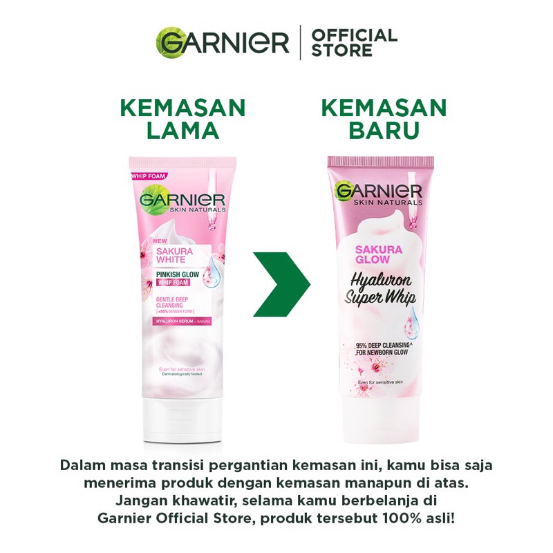 Garnier Skin Naturals Sakura Glow Hyaluron Super Whip