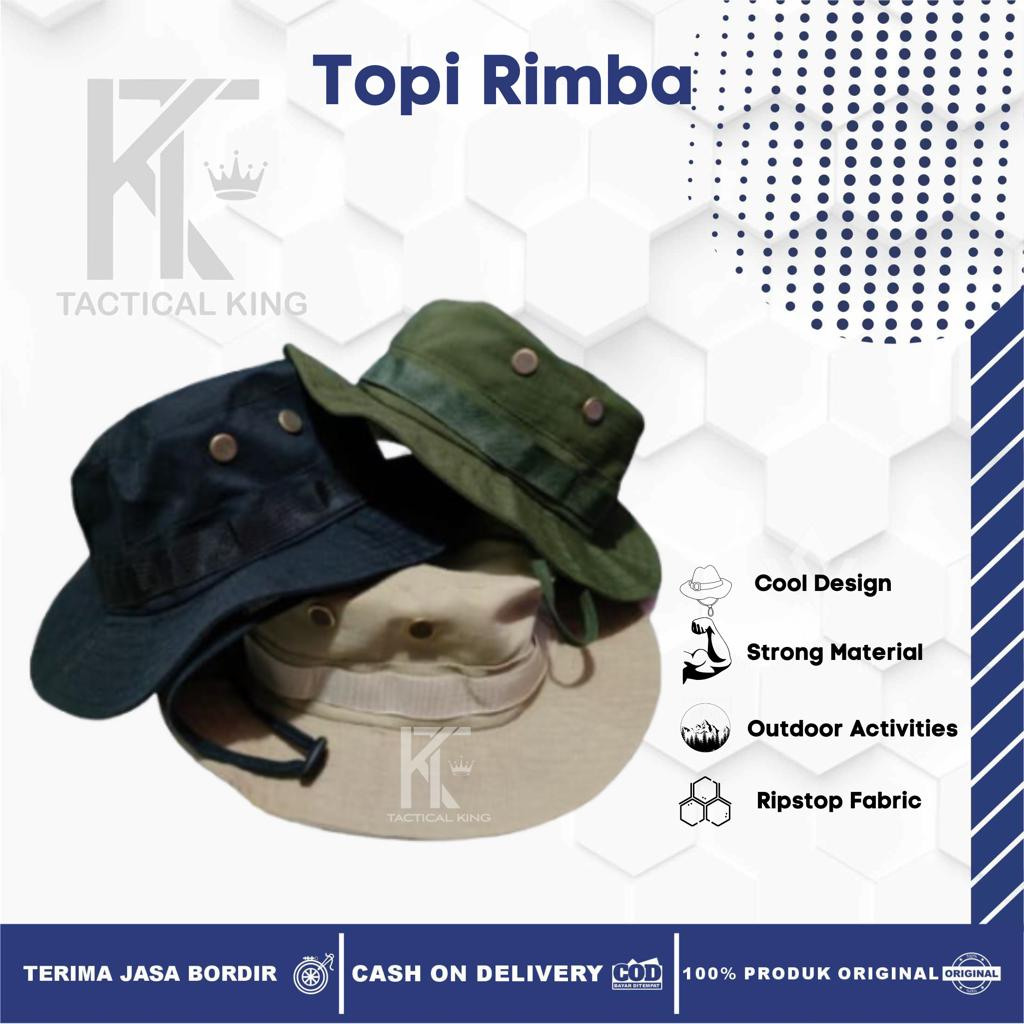 Topi Tactical Rimba Rekat Velcro