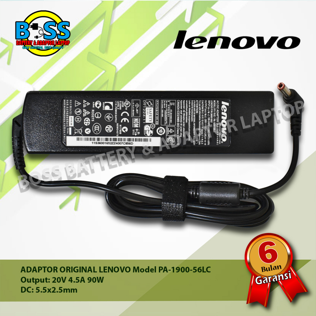 Adaptor Original Laptop Lenovo PA-1900-56LC 20V 4.5A 90W DC 5.5x2.5mm