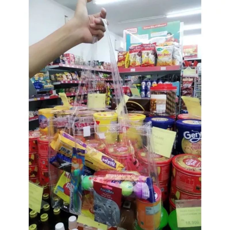 

Tas Souvenir / Tas Mika Transparan / Tas Hantaran Ukuran Jumbo 40 x 10 x 35 cm