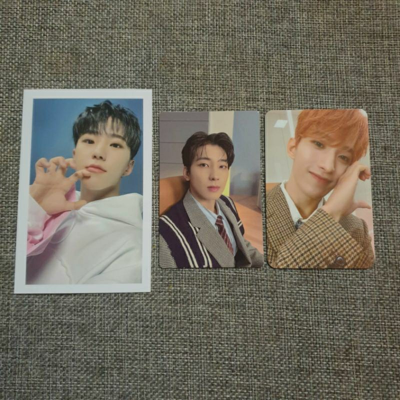 seventeen hoshi wonwoo caratland hoodie fml pc / photocard (baca desc)