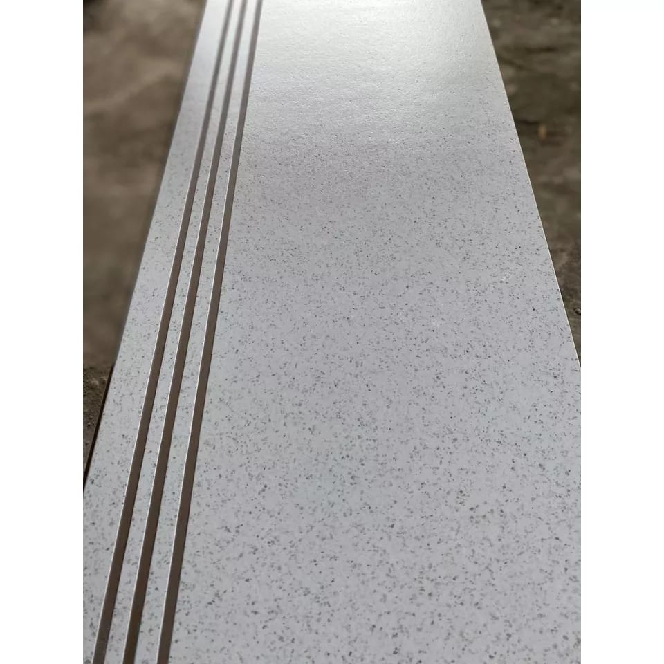 Stepnosing Granit Tangga motif WHITE MATT MARMETTA 30X90,20X90